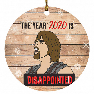 Disappointed Her-cules Meme, White, Circle Ornament