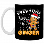 Everyone Loves A Ginger Ceramic Coffee Mug - Beer Stein - Water Bottle - Color Changing Mug, Black, 11 oz. White Mug Everyone Loves A Ginger Ceramic Coffee Mug - Beer Stein - Water Bottle - Color Changing Mug, Black, 11 oz. White Mug