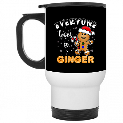14 oz. White Travel Mug