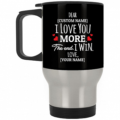 14 oz. Silver Travel Mug