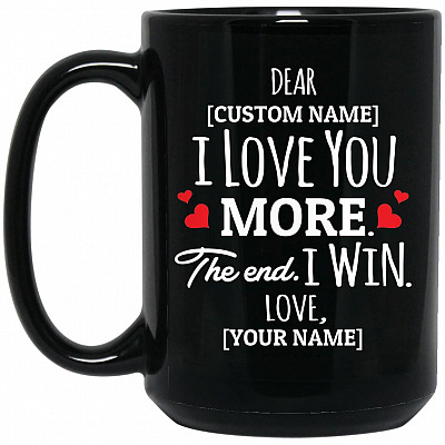 15 oz. Black Mug