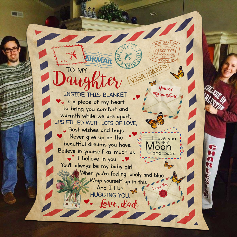 To My Daughter Inside This Blanket MK
