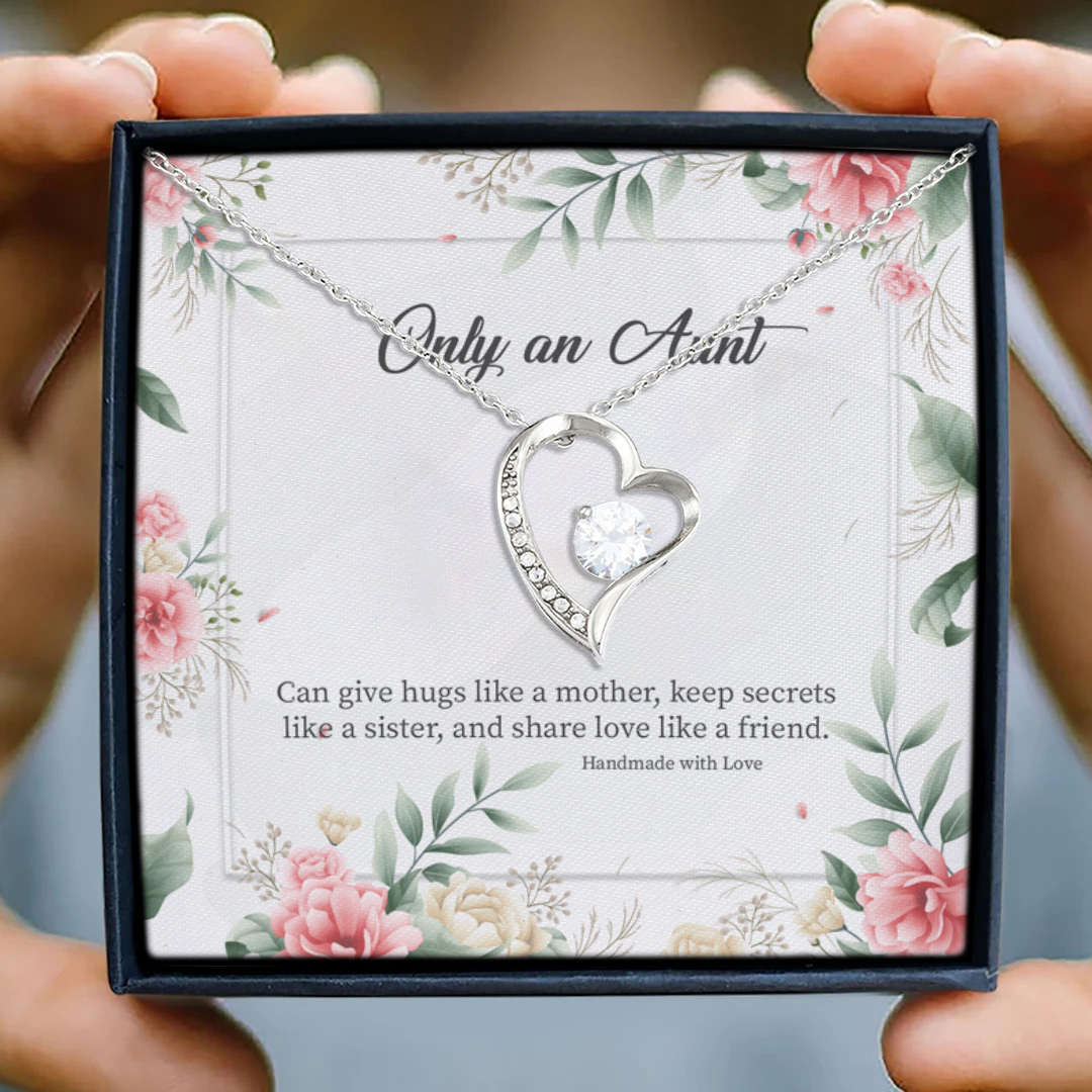 73 HG_ Only An Aunt (3) Forever Love Necklace (Silver) 3