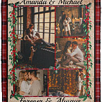 Personalized Photo Wedding, White, Cozy Plush Fleece Blanket - 50x60