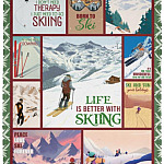 5KT. Snow Skiing Christmas (10), White, VPS Cozy Plush Fleece Blanket - 30x40 5KT. Snow Skiing Christmas (10), White, VPS Cozy Plush Fleece Blanket - 30x40