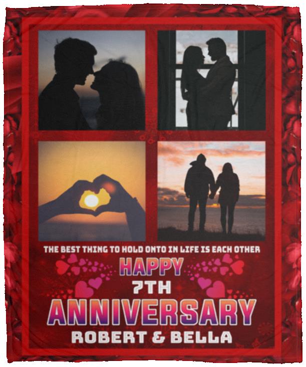 Personalized Custom Photo, White, Cozy Plush Fleece Blanket - 50x60