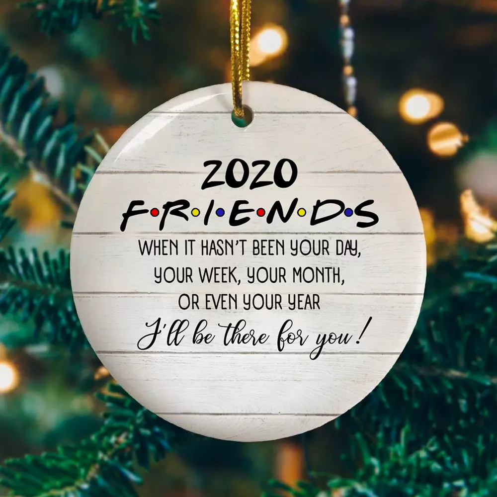 friends quarantined christmas ornaments mk 1