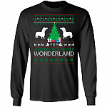 Walking In A Wiener Wonderland Hoodie, Black, Long Sleeve