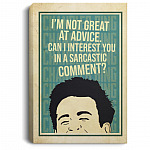 Chandler I'm Not Great, White, 0.75'' Framed Canvas