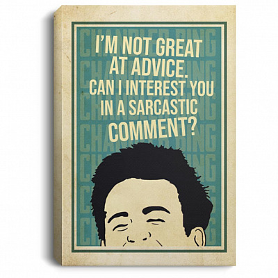 Chandler I'm Not Great, White, 0.75'' Framed Canvas