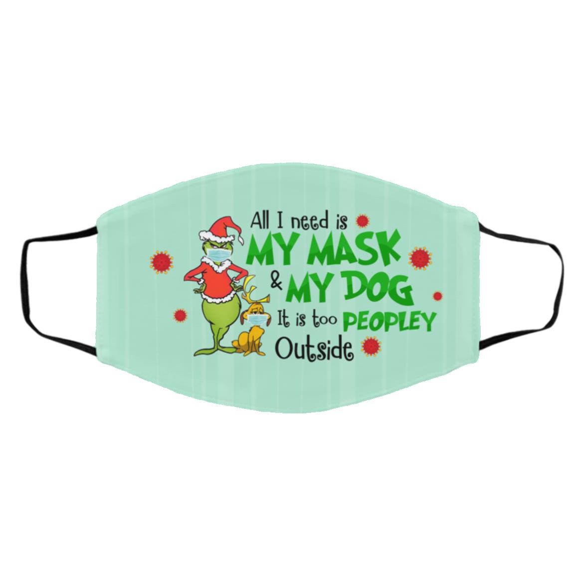 All I Need Is My Mask Face Mask, White, Cloth Face Cover – Medium/Large