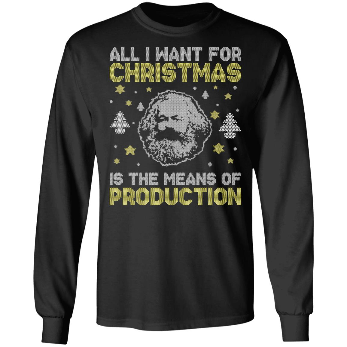 Karl Marx Sweatshirts, Black, Long Sleeve