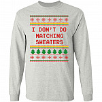 Matching Couple Sweatshirt, Ash, Long Sleeve