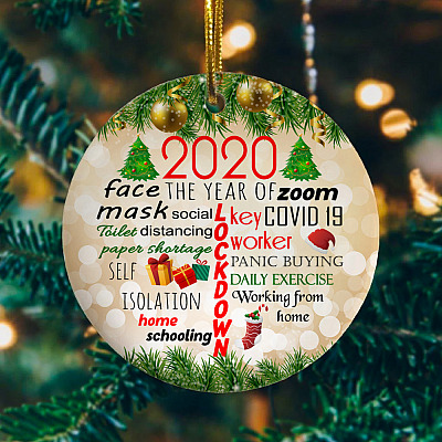 2020 the Year of Lockdown Co-Vid19 Quarantined Christmas Ornament Keepsake - Holiday Ornament
