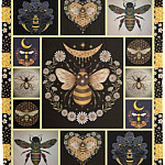 Love Bee Sweet Blanket, White, Cozy Plush Fleece Blanket - 50x60