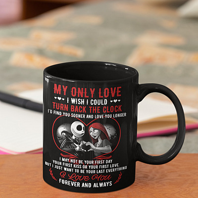 Alternative view of My Only Love I Love You Forever And Always Ceramic Coffee Mug - Beer Stein - Water Bottle - Color Changing Mug