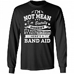 I'm Not Mean I'm Brutally Honest Hoodie, Black, Long Sleeve