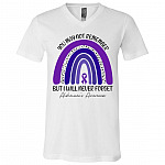 Alzheimer Awareness T-Shirt, White, V-Neck T-Shirt