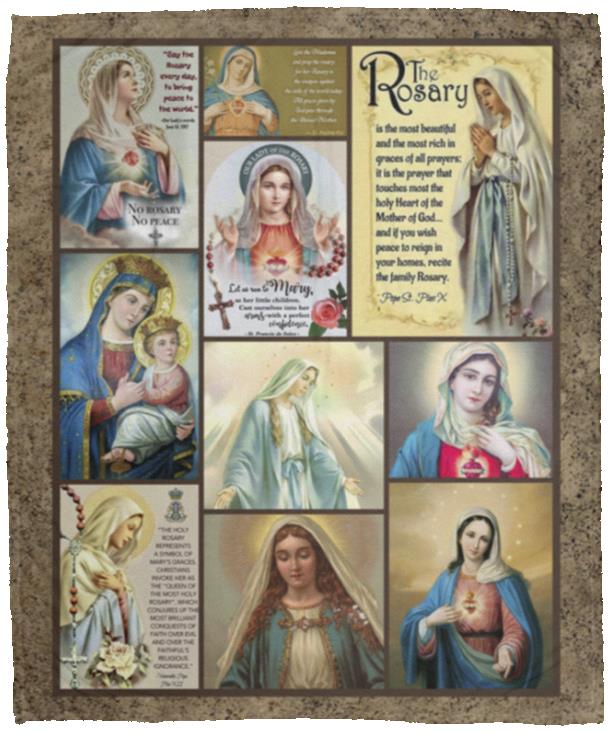 Mary Woven Blanket, White, Cozy Plush Fleece Blanket - 50x60