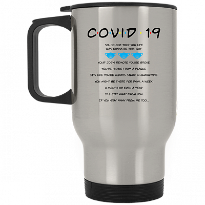 14 oz. Silver Travel Mug