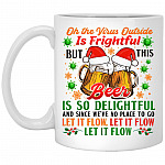 Oh The Virus Outside Is Frightful, White, 11 oz. White Mug