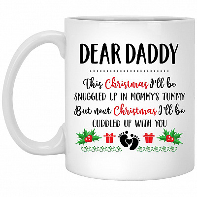 Dear Daddy Mug, White, 11 oz. White Mug