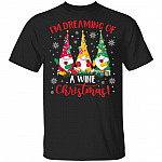 I'm Dreaming Of A Wine, Black, Unisex T-Shirt