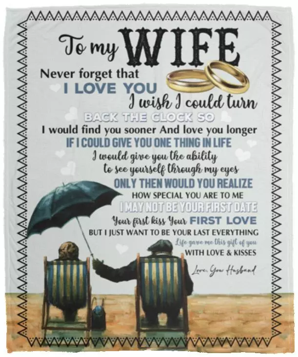 To My Wife Never Forget That, White, Cozy Plush Fleece Blanket - 50x60