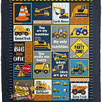 Truck Blanket Super Soft Comfort Warmth, White, Cozy Plush Fleece Blanket - 50x60