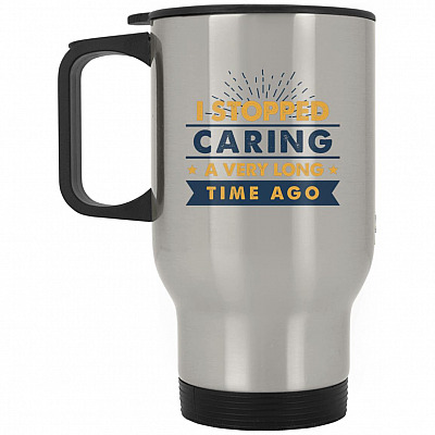 14 oz. Silver Travel Mug