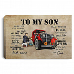 Vintage Car Trucker From Dad Canvas Prints, White, 0.75'' Framed Canvas