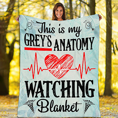 Alternative view of This Is My Grey's Anatomy Watching Blanket - Grey's Anatomy Blanket Fleece Blanket - Mink Blanket