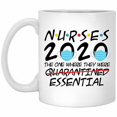 Nurses The One Where, White, 11 oz. White Mug