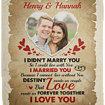 To My Wife Custom Photo Mink Blanket - I Didnt Marry You So I Could Live With You Custom Image Woven Blanket, White, Cozy Plush Fleece Blanket - 50x60 To My Wife Custom Photo Mink Blanket - I Didnt Marry You So I Could Live With You Custom Image Woven Blanket, White, Cozy Plush Fleece Blanket - 50x60