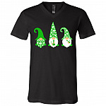 Stoner Gnomes Funny 420 Weed Gift Christmas T-Shirt - V Neck, Black, V-Neck T-Shirt