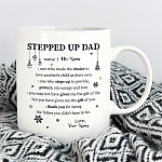 Personalized Stepped Up Dad Mug mk1