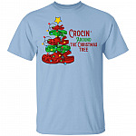 Crocing Around The Christmas Tree, Light Blue, Unisex T-Shirt