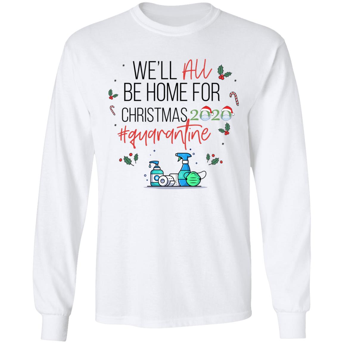 We'll Be Home Hoodie, White, Long Sleeve