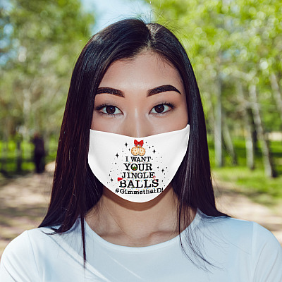 Alternative view of I Want Your Jingle Balls Gimme That D 2020 Washable Reusable Custom - Printed Face Mask