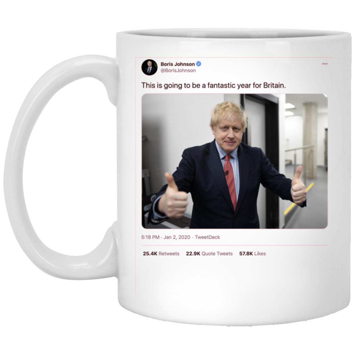 Boris Johnson, White, 11 oz. White Mug