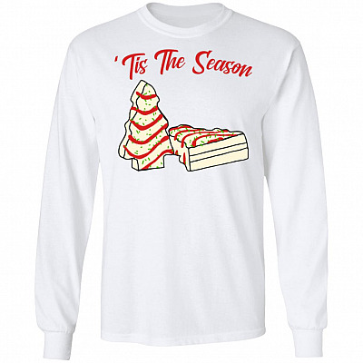 Tis The Season Hoodie, White, Long Sleeve