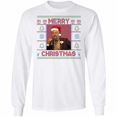 Santa Claus Leonardo Big Fat, White, Long Sleeve
