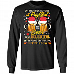 Oh The Virus Outside Is Frightful, Black, Long Sleeve Oh The Virus Outside Is Frightful, Black, Long Sleeve