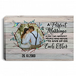 Custom Photo Marriage Framed Canvas, White, 0.75'' Framed Canvas