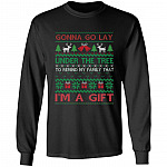 Gonna Go Lay Under The Tree Hoodie, Black, Long Sleeve