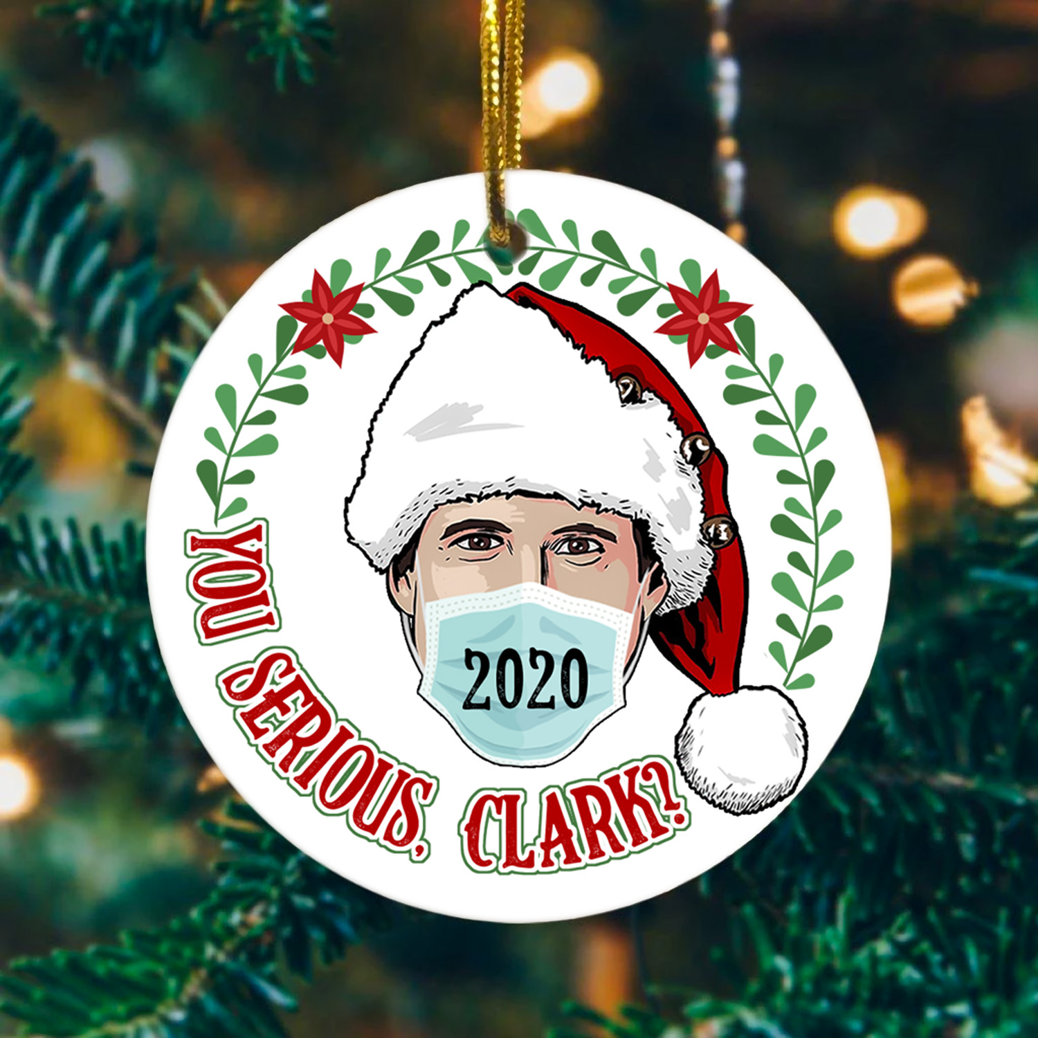 8VT. UU TIEN You Serious Clark ornament mockup