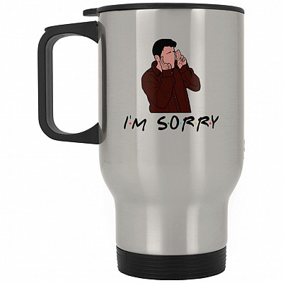 14 oz. Silver Travel Mug