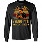 What Is Your Spaghetti Policy, Black, Long Sleeve