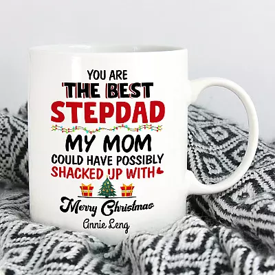 Alternative view of Personalized You Are The Best Stepdad Coffee Mug - Funny Stepdad Mug