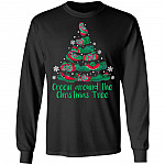 Crocin Christmas Tree Hoodie, Black, Long Sleeve